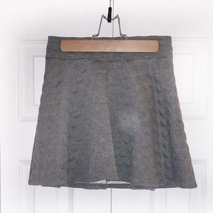 Textured Gray Skirt